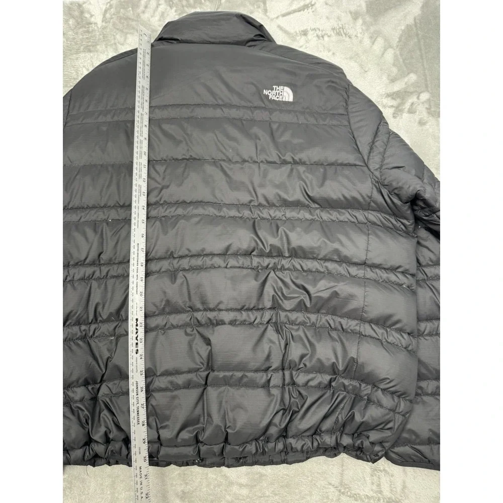 North Face 550 Puffer Jacket Mens XXL 2XL Black Goose Down Coat Hiking Trail